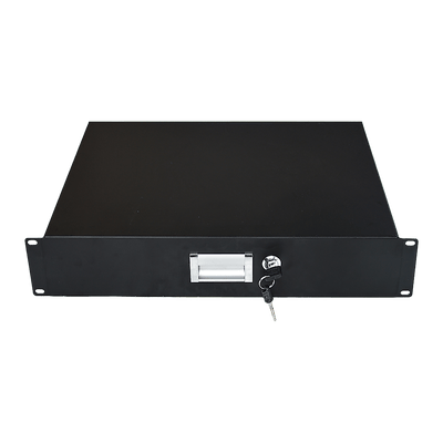 19" Rack Mount 2U Steel Plate DJ Drawer Equipment Cabinet Locking Lockable Payday Deals