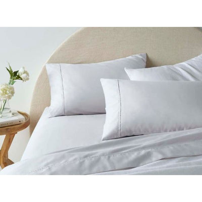 1900Tc Cotton Rich White Sheet Set by Accessorize King