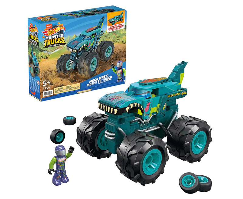 Hot Wheels Mega Wrex Construx Monster Truck Building Set