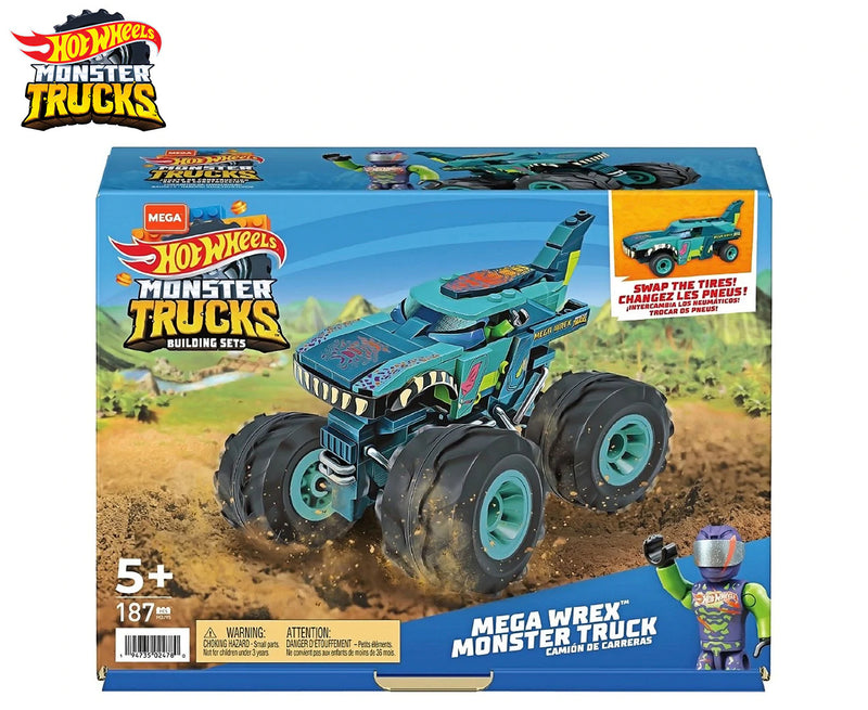 Hot Wheels Mega Wrex Construx Monster Truck Building Set