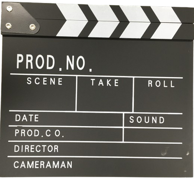 CLAPPER BOARD Director Video Scene Clapperboard TV Movie Film Slate Cut