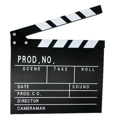 CLAPPER BOARD Director Video Scene Clapperboard TV Movie Film Slate Cut