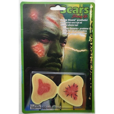 FAKE SCARS Bloody Wound Adhesive Costume Party Creepy Halloween Make Up