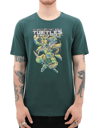 Teenage Mutant Ninja Turtles Mens T Shirt Tee Top Booyakasha - Green