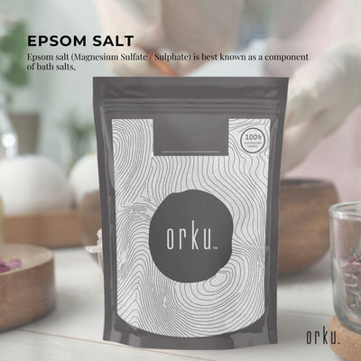 1Kg Orku Epsom Salt - Magnesium Sulphate Bath Salts Skin Body Payday Deals