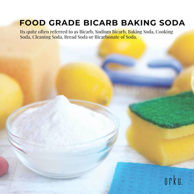 1Kg Sodium Bicarbonate - Food Grade Bicarb Baking Soda Hydrogen Carbonate Powder Payday Deals