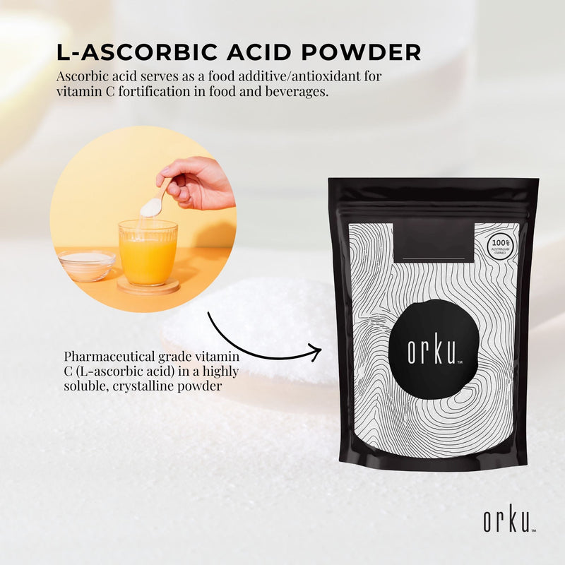 1Kg Vitamin C Powder L-Ascorbic Acid Pure Pharmaceutical Grade Supplement Payday Deals