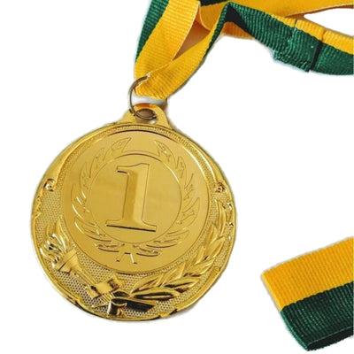 1st Gold Medal Winner + Air Horn Party Set School Sports Day Olympics Ribbon Payday Deals