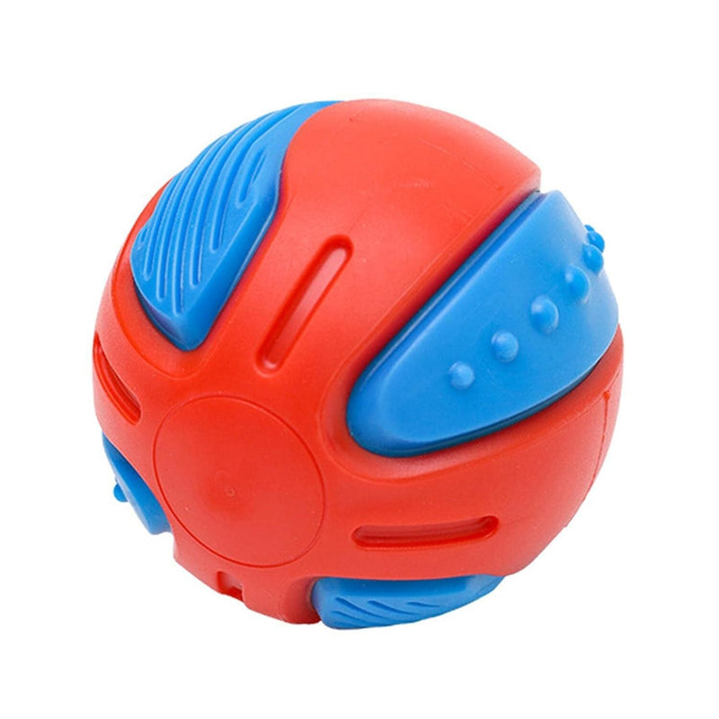 1x Dog Squeaky Ball Fun Training Indestructible Tooth Cleaning Puppy 8cm Payday Deals