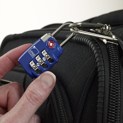 1x Lewis N Clark TSA Approved Combination Lock Travel Luggage Padlock - Blue Payday Deals