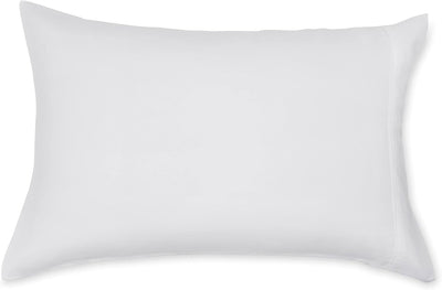 1x Premium 100% Cotton Pillow with Cover Filled Durable Soft Standard - 48x74cm