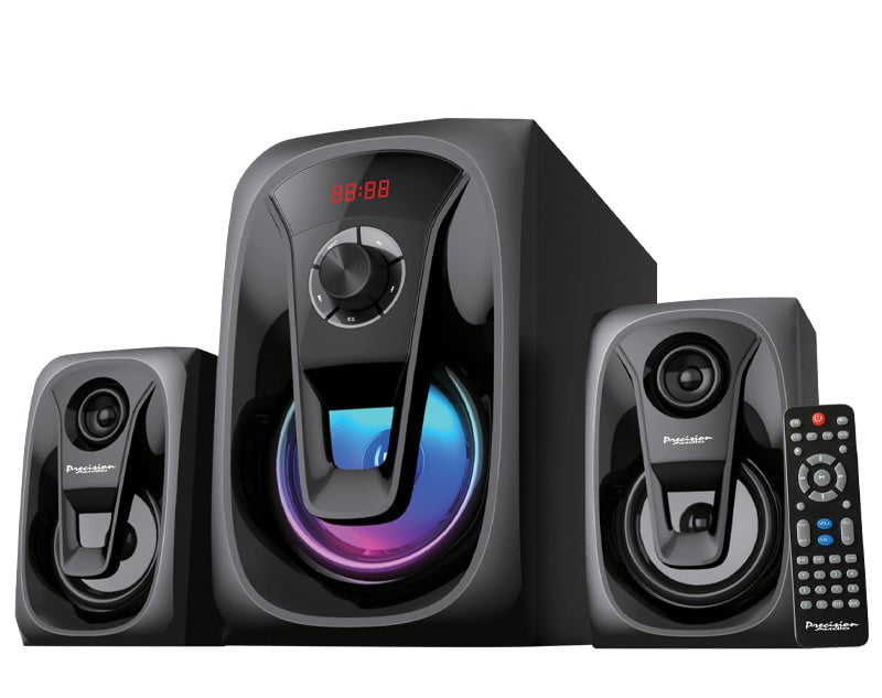 2.1 Channel Mini Speaker System Bluetooth USB FM Radio Remote Control LG207 Payday Deals