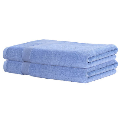 2 Pack Bath Sheets Set Cotton Extra Large Towel Blue Payday Deals