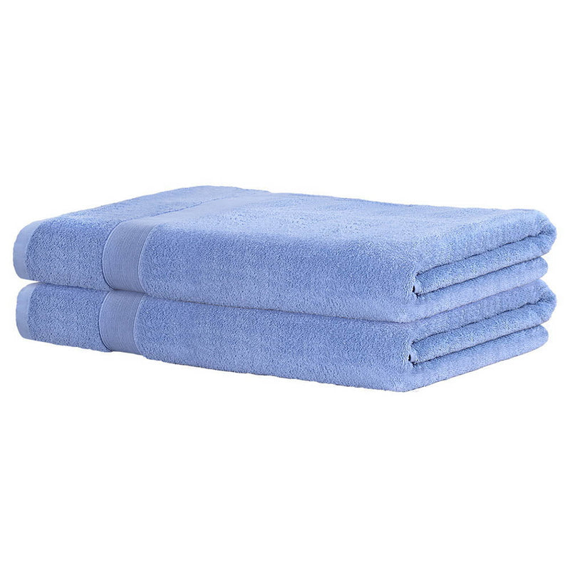 2 Pack Bath Sheets Set Cotton Extra Large Towel Blue Payday Deals