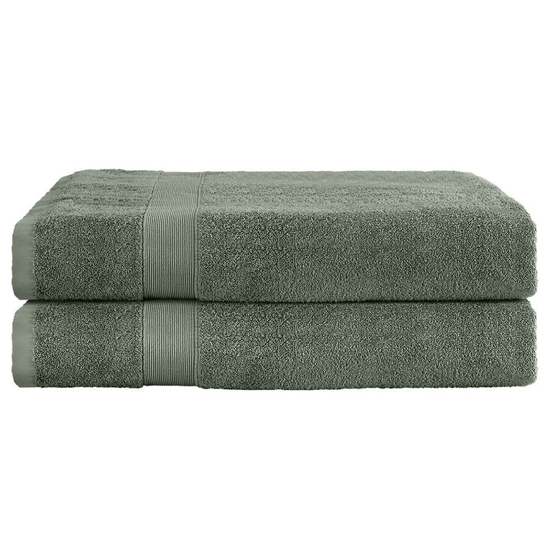 2 Pack Bath Sheets Set Cotton Extra Large Towel Green Payday Deals