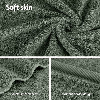 2 Pack Bath Sheets Set Cotton Extra Large Towel Green Payday Deals