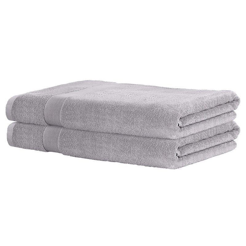 2 Pack Bath Sheets Set Cotton Extra Large Towel Grey Payday Deals