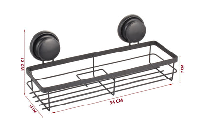 2 Pack Rectangular Corner Shower Caddy Shelf Basket Rack with Premium Vacuum Suction Cup No-Drilling for Bathroom and Kitchen Payday Deals