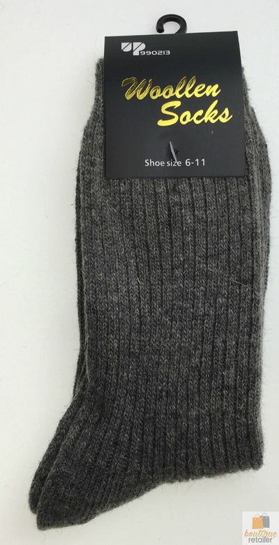 2 Pairs WOOL BLEND SOCKS Mens Soft Dress Thick Work Thermal Warm Cushion Foot Payday Deals