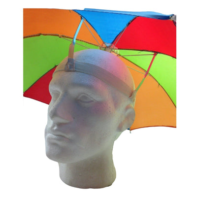 2-pc-Set Rainbow Umbrella Hat + 70s Fake Moustache Costume Props Novelty Fancy Payday Deals