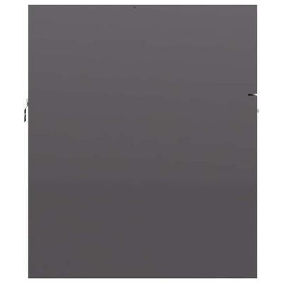 2 Piece Bathroom Furniture Set High Gloss Grey Engineered Wood Payday Deals