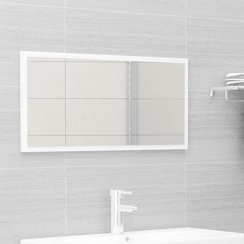2 Piece Bathroom Furniture Set High Gloss White Engineered Wood Payday Deals