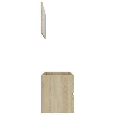 2 Piece Bathroom Furniture Set Sonoma Oak Engineered Wood Payday Deals