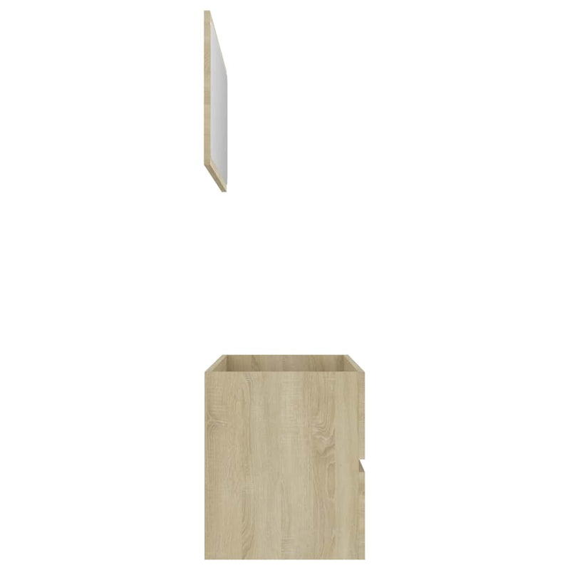 2 Piece Bathroom Furniture Set Sonoma Oak Engineered Wood Payday Deals