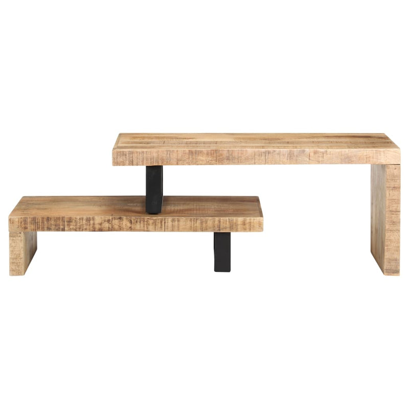 2 Piece Coffee Table Set Solid Mango Wood Payday Deals