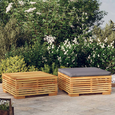 2 Piece Garden Lounge Set Solid Wood Teak Payday Deals