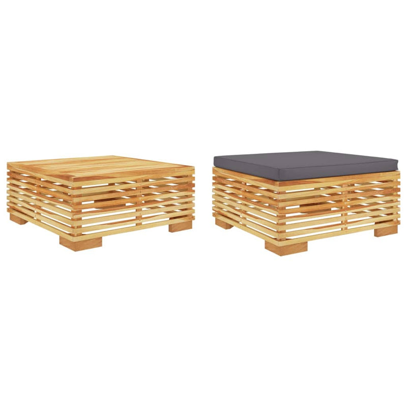 2 Piece Garden Lounge Set Solid Wood Teak Payday Deals