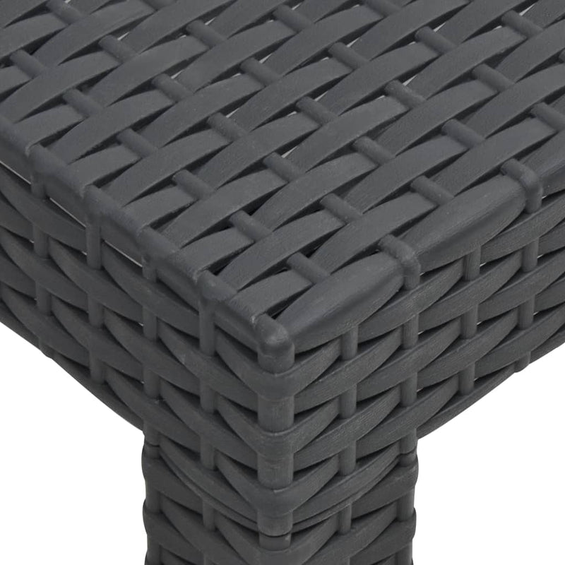 2 Piece Garden Lounge Set with Cushion Rattan Anthracite Payday Deals