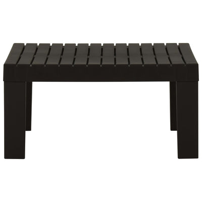2 Piece Garden Lounge Set with Cushions Plastic Grey Payday Deals