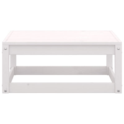 2 Piece Garden Lounge Set with Cushions White Solid Pinewood Payday Deals