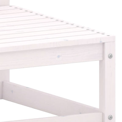 2 Piece Garden Lounge Set with Cushions White Solid Pinewood Payday Deals