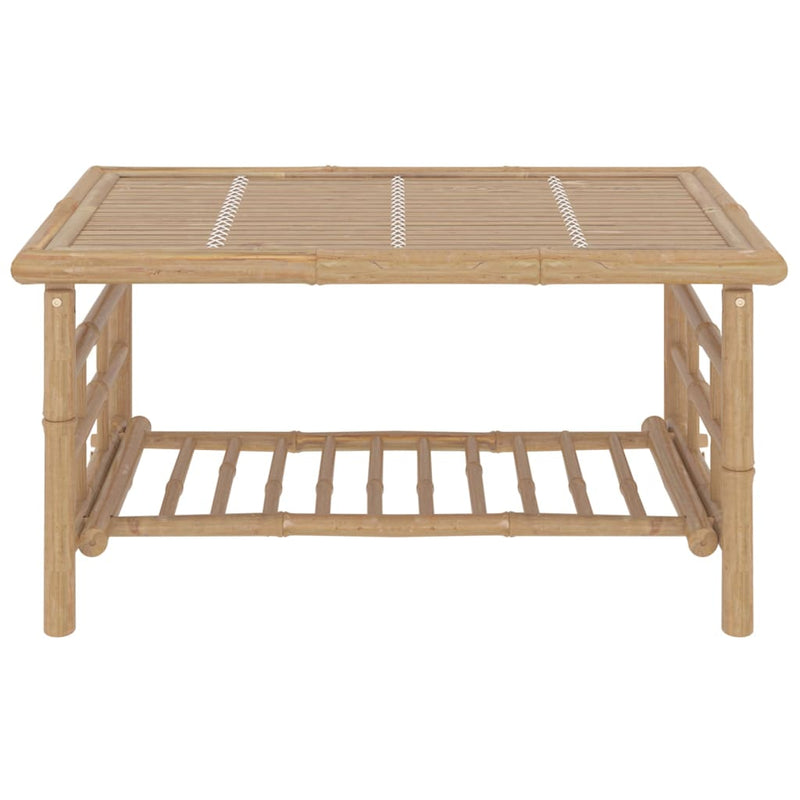 2 Piece Garden Lounge Set with Dark Grey Cushions Bamboo Payday Deals