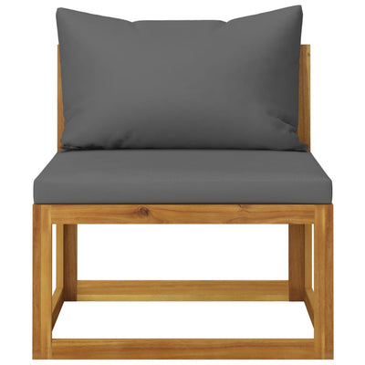 2 Piece Garden Sofa Set with Cushion Solid Acacia Wood Payday Deals