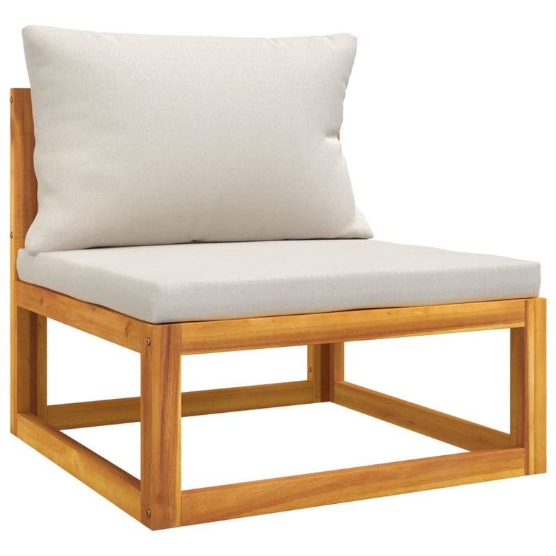 2 Piece Garden Sofa Set with Cushions Solid Wood Acacia Payday Deals