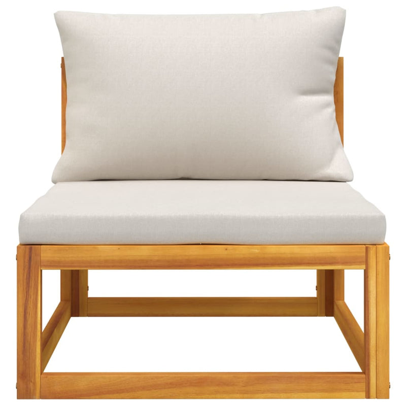 2 Piece Garden Sofa Set with Cushions Solid Wood Acacia Payday Deals