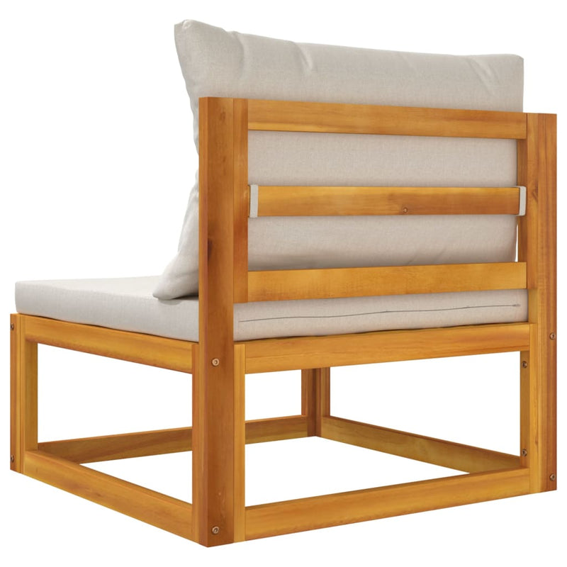 2 Piece Garden Sofa Set with Cushions Solid Wood Acacia Payday Deals