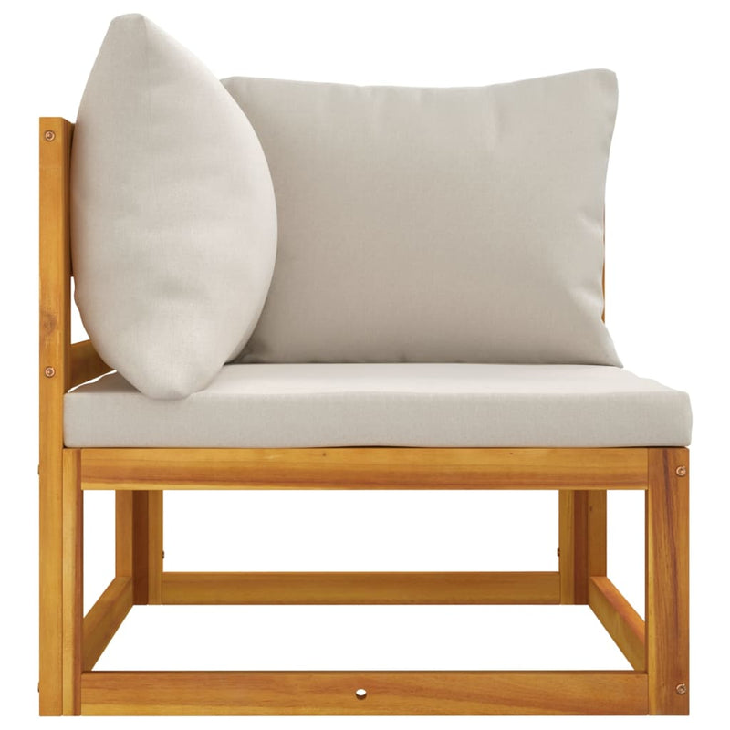 2 Piece Garden Sofa Set with Cushions Solid Wood Acacia Payday Deals