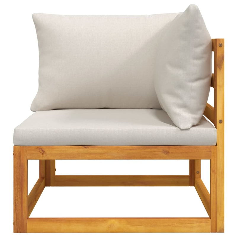 2 Piece Garden Sofa Set with Cushions Solid Wood Acacia Payday Deals