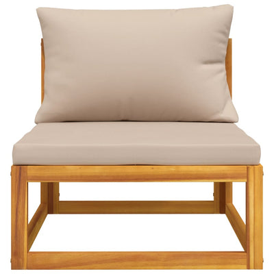 2 Piece Garden Sofa Set with Cushions Solid Wood Acacia Payday Deals