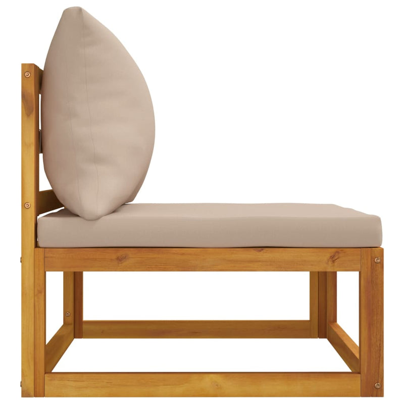 2 Piece Garden Sofa Set with Cushions Solid Wood Acacia Payday Deals
