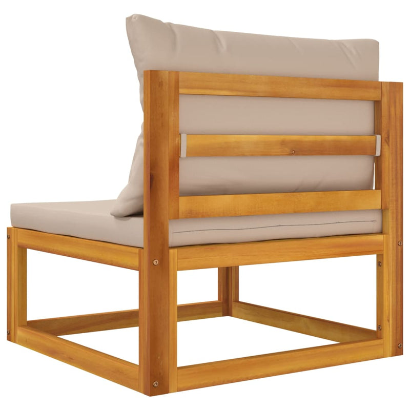 2 Piece Garden Sofa Set with Cushions Solid Wood Acacia Payday Deals