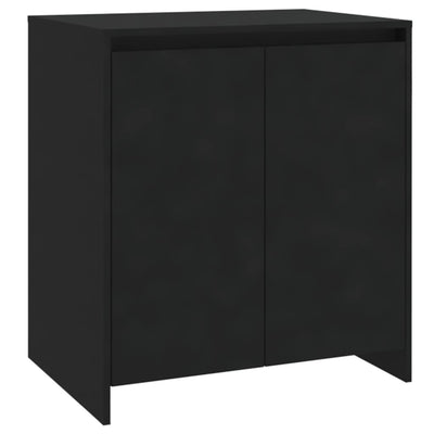 2 Piece Sideboard Black Engineered Wood Payday Deals