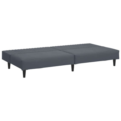 2 Piece Sofa Set Dark Grey Velvet Payday Deals