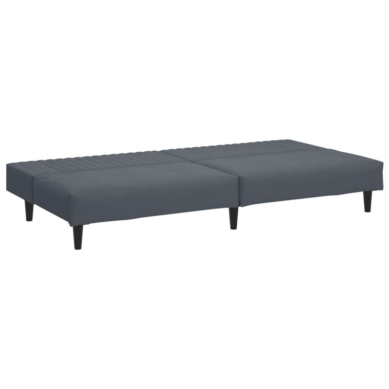 2 Piece Sofa Set Dark Grey Velvet Payday Deals
