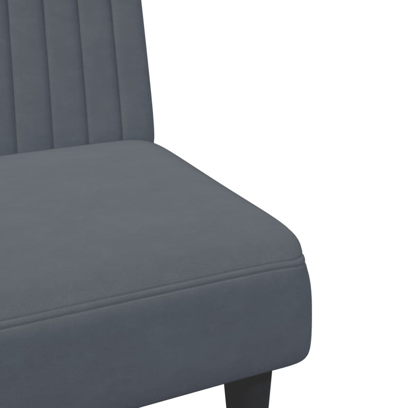2 Piece Sofa Set Dark Grey Velvet Payday Deals
