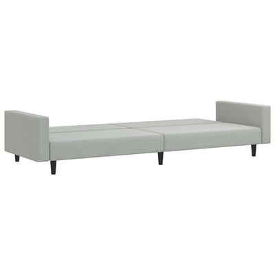 2 Piece Sofa Set Light Grey Velvet Payday Deals